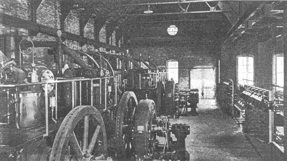 GRAND RAPIDS, GRAND HAVEN AND MUSKEGON RAILWAY.  INTERIOR OF ENGINE ROOM