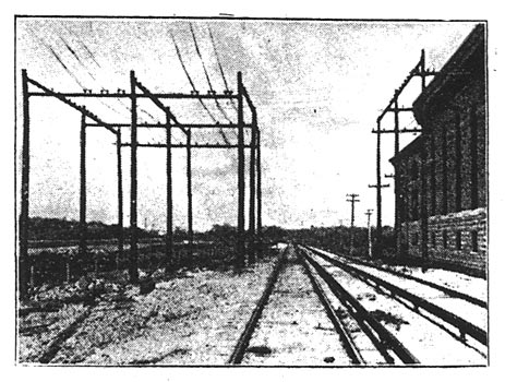 Distributing Frames at Power House./ELECTRICAL FEATURES OF THE AURORA, ELGIN AND CHICAGO RAILWAY.