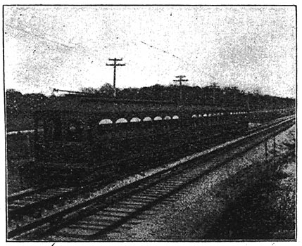 Three-car Train, Showing Third Rail./AURORA, ELGIN AND CHICAGO RAILWAY.
