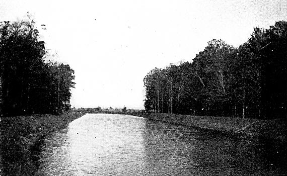 FIG. 9.  VIEW ALONG THE CANAL.
