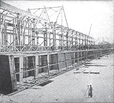 THE CROSS DAM AND POWER-HOUSE FRAMING.