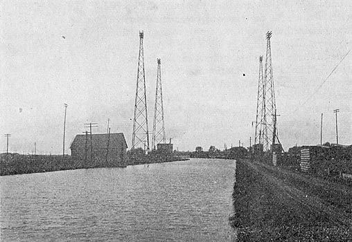 FIG. 2.  CHAMBLY TRANSMISSION LINE TOWERS.
