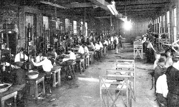 View in the Molding Department of the Hemming Manufacturing Company