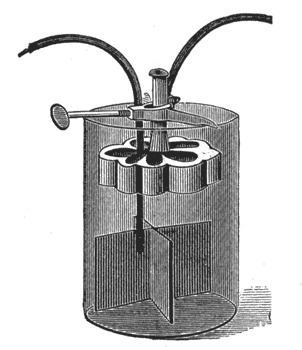 FIG. 14.  GRAVITY BATTERY WITH ADJUSTABLE HANGER.