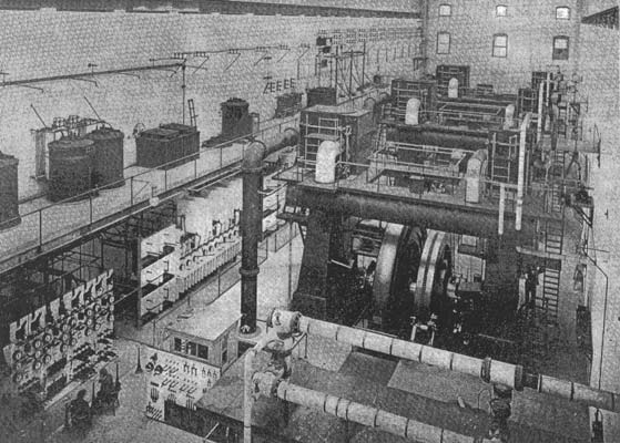 FIG. 1. INDEPENDENT ELECTRIC PLANT IN SAN FRANCISCO.  GENERAL VIEW OF ENGINE ROOM.