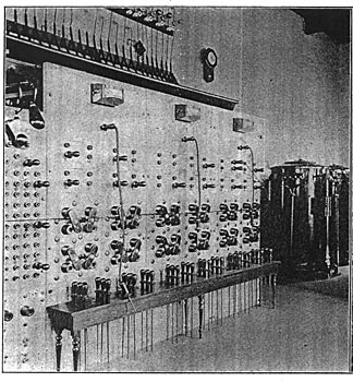 FIG. 14.  ARC SWITCHBOARD AT JAMAICA.