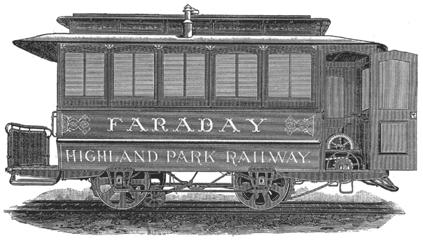 FIG. 2.  MOTOR CAR ON THE FISHER ELECTRIC RAILWAY, DETROIT, MICH.