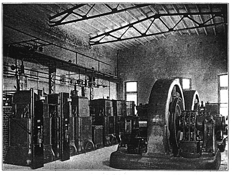 Fig. 4. Interior of Sub-Station at Atlantic City./VIEWS IN SUB-STATIONS OF THE WEST JERSEY AND SEASHORE ELECTRIC RAILROAD.