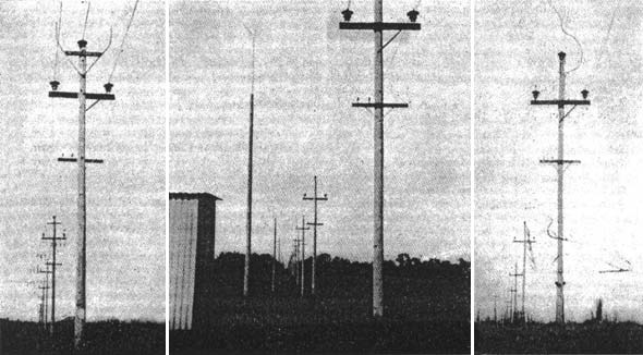 Overhead Grounded Wire, Type B. Lightning Rod, Type B. Lightning Rod, Type A./FIG. 1. LIGHTNING PROTECTION ON TAYLOR