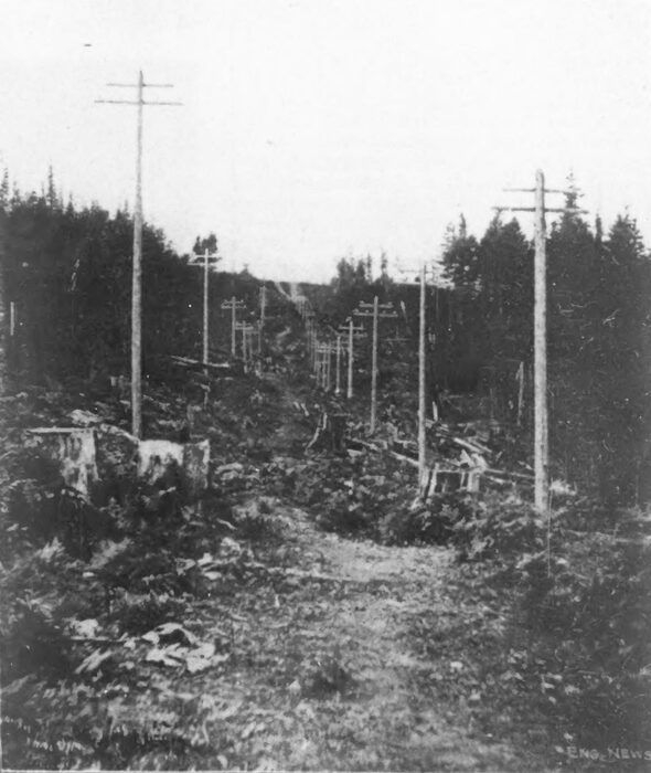 FIG. 12.VIEW ON TRANSMISSION LINE.