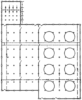 Fig. 30. Ground plan of factory No. 2. Locke Insulator Mfg. Co., Victor, N. Y..