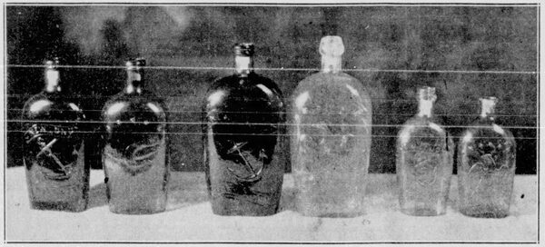 From right to left are the three designs in which flasks of this make are found.