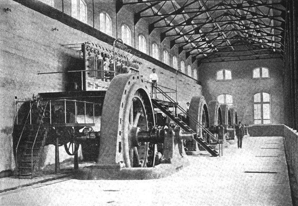 INTERIOR OF POWER HOUSE AT MECHANICVILLE, N. Y.--DYNAMO ROOM.