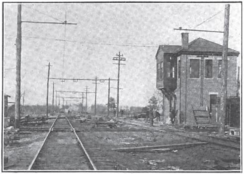 ACADEMY JUNCTION, SHOWING SIGNAL TOWER