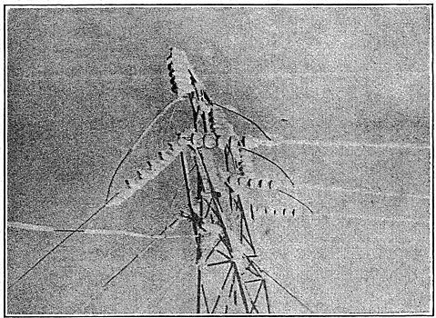 Fig. 3 - Sleet on the Crest Tower of Argentine Pass, Elevation 13,628 Ft..