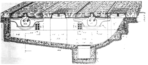 Fig. 3 -- MAN HOLE AND CLEANING PITS, NEW CONDUIT ROAD CONSTRUCTION, NEW YORK.