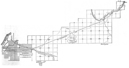 THE BAKERSFIELD, CAL., 10,000 VOLT TRANSMISSION PLANT.