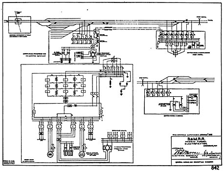 FIG. 43. - Hoosac Tunnel general wiring diagram