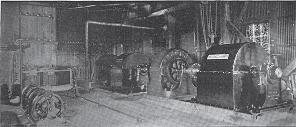 MAIN WHEELS, GENERATORS AND EXCITERS.