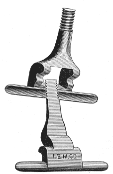 FIG. 1.  NEW TROLLEY-BELL HANGER CLIP.