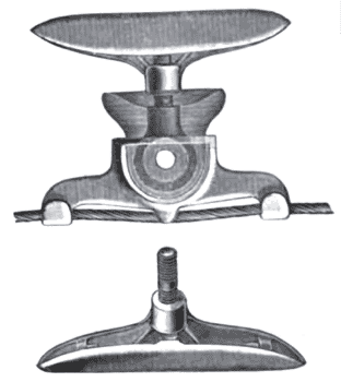 THE "UNIVERSAL" TROLLEY WIRE CLIP.