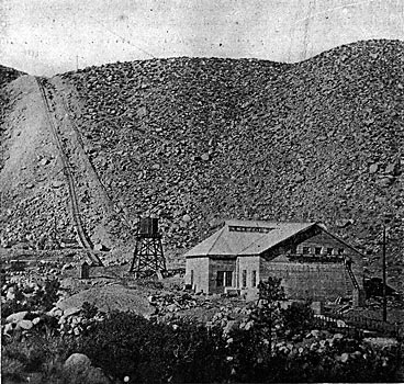 FIG. 1. - GENERAL VIEW OF PIPE LINE AND POWER HOUSE.