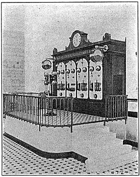 FIG. 9. - EXCITER SWITCHBOARD AND CONTROL PEDESTAL.