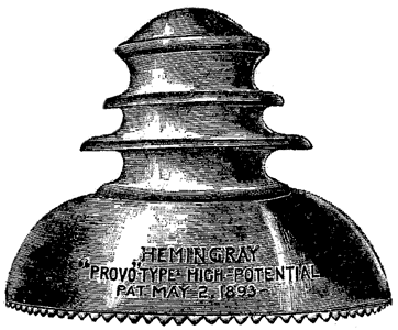 THE "PROVO" TYPE HIGH POTENTIAL INSULATOR.