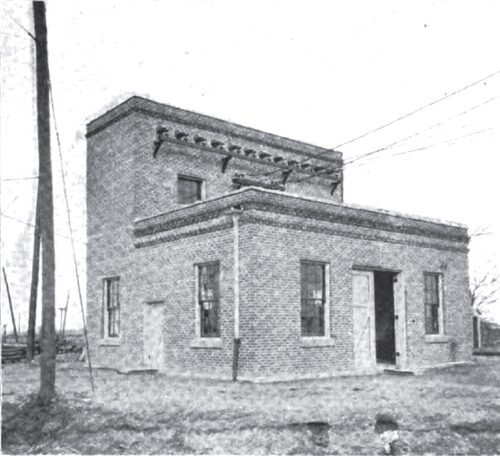 EXTERIOR OF SUB-STATION AT GOSHEN