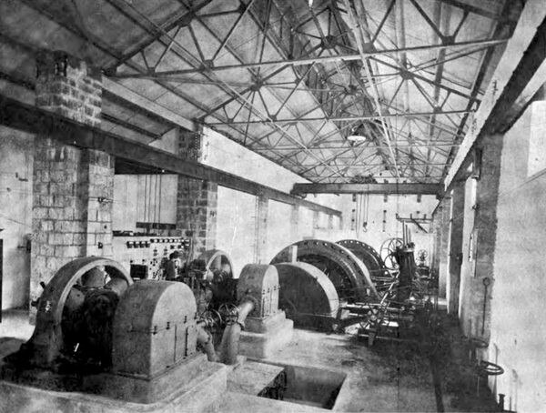 PHOTOGRAPH NO. 26. INTERIOR OF THE POWER HOUSE, LOOKING EASTERLY