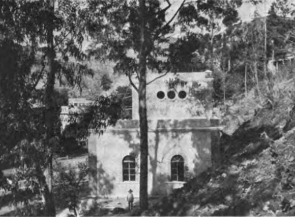 PHOTOGRAPH NO. 57. THE GUANAJUATO SUB-STATION FROM THE SIDE DURING CONSTRUCTION