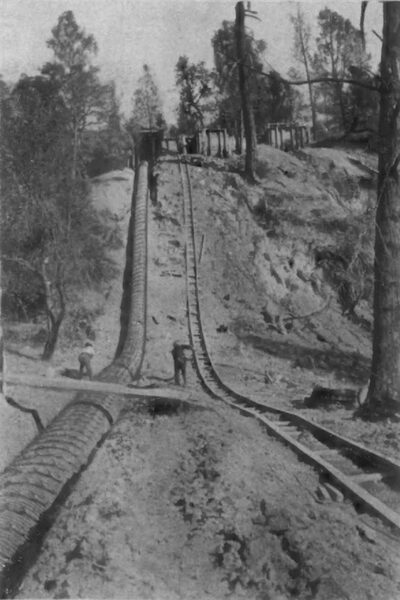 PENSTOCK AND PIPE LINE OF THE AMERICAN RIVER ELECTRIC COMPANY