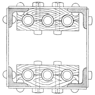 SECTION OF BOX POLE FOR FEEDERS.