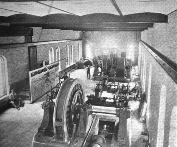 GENERATING ROOM, BIG COTTONWOOD POWER TRANSMISSION PLANT.