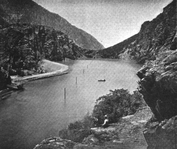 DAM AND RESERVOIR, BIG COTTONWOOD ELECTRIC POWER TRANSMISSION.