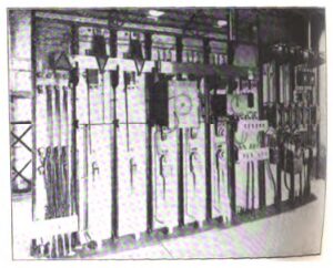 Rear of Exciter Switchboard in Power House.