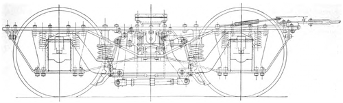 SIDE ELEVATION OF PECKHAM M. C. B. 30 TRUCK.