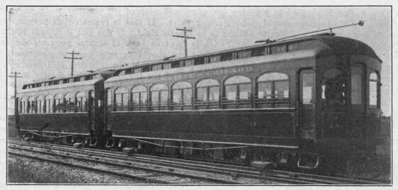 Two-Car Train  Aurora, Elgin & Chicago Railway.