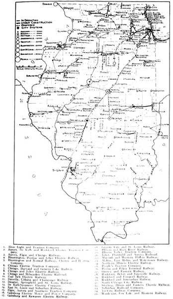 INTERURBAN ELECTRIC RAILWAYS IN ILLINOIS.