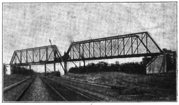 Chicago, Lake Shore & South Bend  Through Truss Bridge Crossing Tracks of the Pennsylvania Lines West and the Wabash