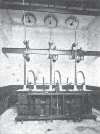 FIG. 13.--HIGH TENSION OIL CIRCUIT BREAKER COMPARTMENT.