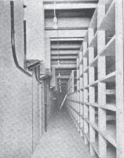 FIG. 7.--VIEW IN LOW TENSION BUS ROOM, BUS SIDE.