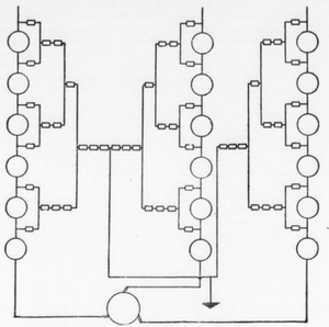 FIG. 22.CONNECTIONS 15,000-VOLT LIGHTNING ARRESTER.