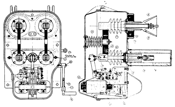 FIG. 15.  DETAILS OF OIL CIRCUIT BREAKER