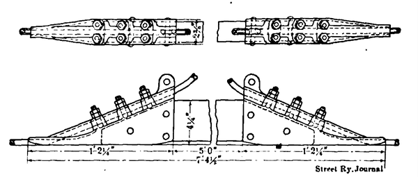 FIG. 17.  SECTION INSULATOR FOR TURNOUTS