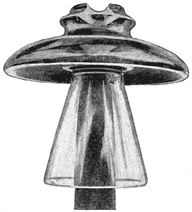 FIG. 2  GLASS INSULATOR.