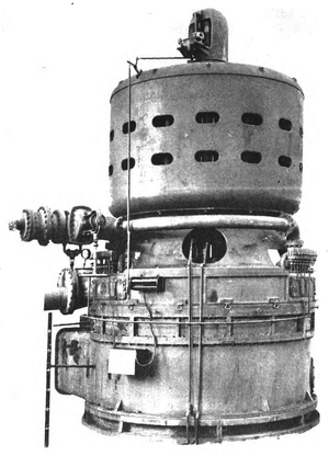 FIG. 11. 5,000-KILOWATT CURTIS STEAM TURBINE FOR FISK STREET STATION, CHICAGO.