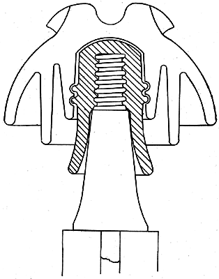 NEW LOCKE INSULATOR FOR HIGH VOLTAGES.