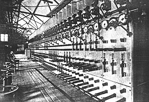 THE SWITCHBOARD IN THE GENERATING STATION AT CANON FERRY.