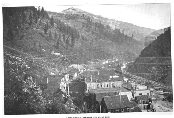 A VIEW OF THE TRANSMISSION LINE AT GIM, IDAHO